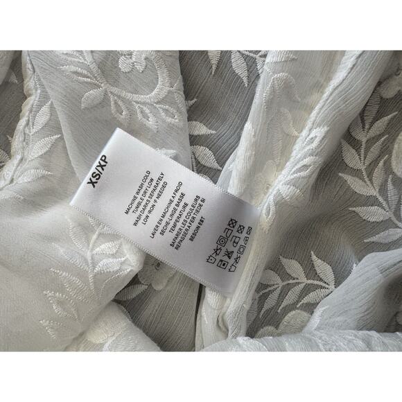 Eri + Ali Ancona XS Lace White Dress Boho Peasant Cottagecore Anthropologie - Picture 8 of 16